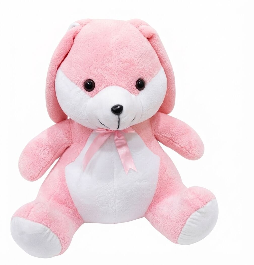 Yumoş Tavşan Büyük Boy Pembe 55 cm