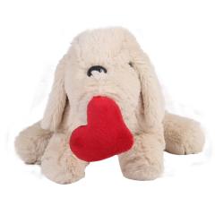 Kalpli Köpek Krem Yumoş26 cm