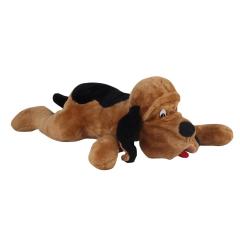 Yatan Şapşal Köpek kahve Peluş 102 cm