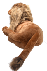 Yatan Aslan Kahve Peluş 65 cm