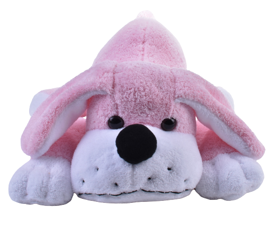Yatan Köpek Pembe Wellsoft 45 cm